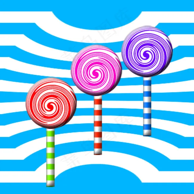 棒棒糖psd模版下载