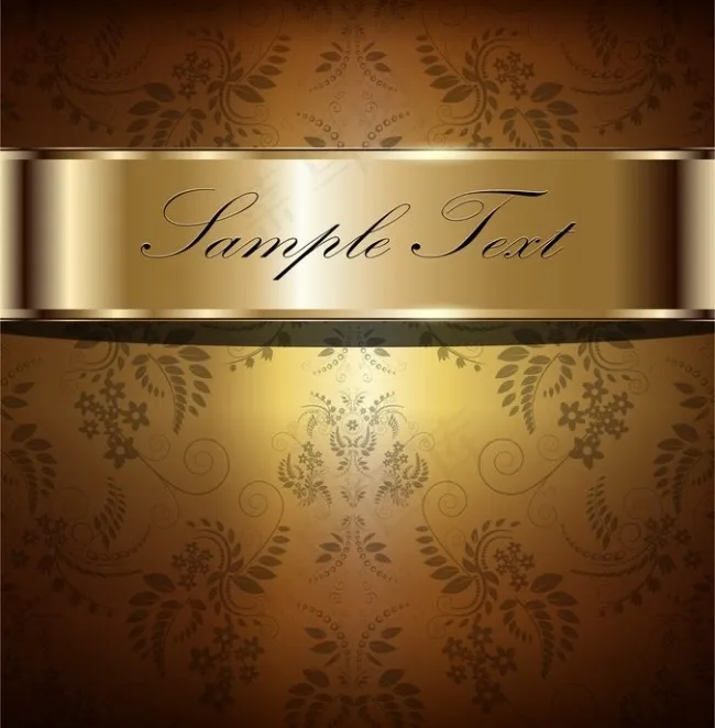 金色背景素材ai矢量模版下载