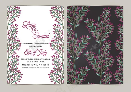 向量的婚礼请帖