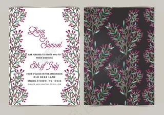 向量的婚礼请帖