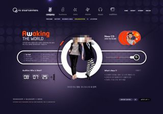 韩国网站模版整站PSD源文件免费下...