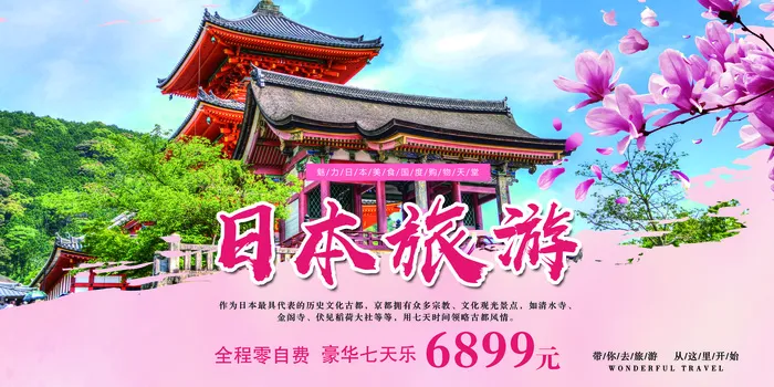 日本旅游展板设计