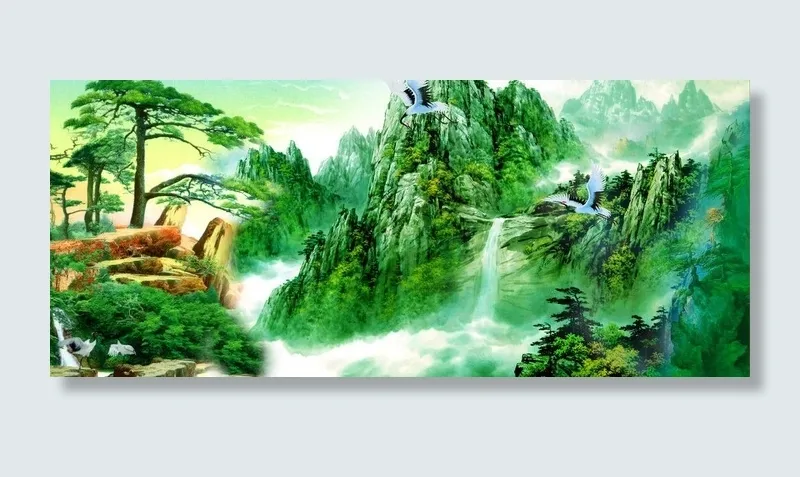 迎客松图片(4691X2259(DPI:300))psd模版下载