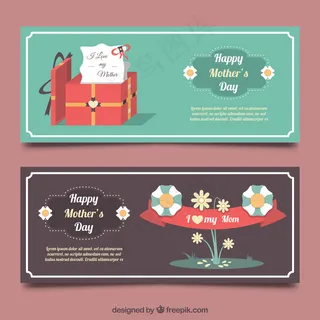 美丽母亲节的横幅