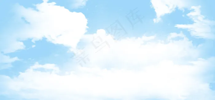 被云朵拥护的天空(1920*900px 	       )psd模版下载