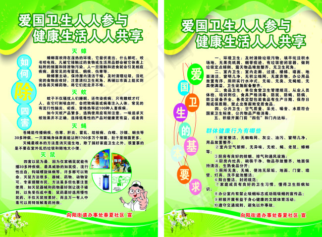 爱国卫生人人有责展板