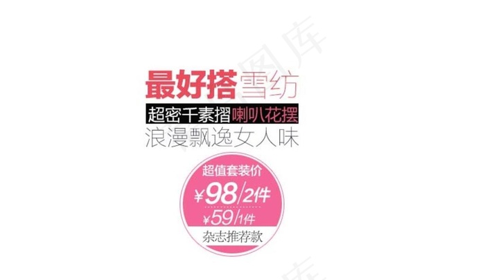 淘宝女装文字排版psd模版下载