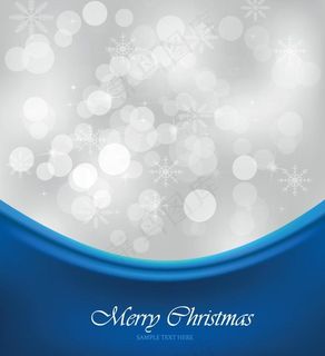 梦幻光斑雪花背景图片