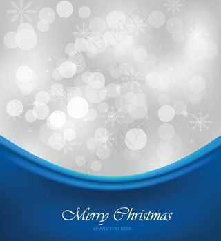 梦幻光斑雪花背景图片