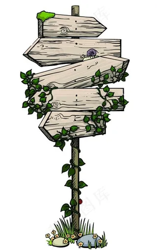 木制广告牌图片
