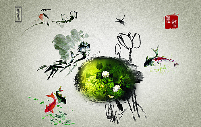 水墨中国风图片