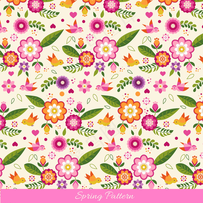 万紫千红的春天图案图片