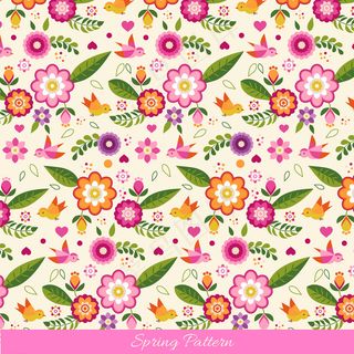 万紫千红的春天图案图片