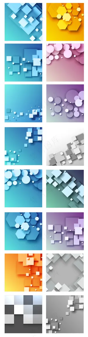 AI矢量几何背景素材元素