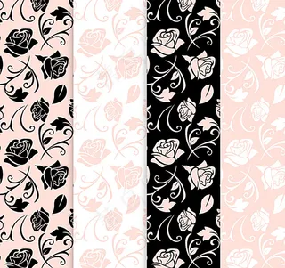 玫瑰花无缝背景图片