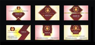 高档房地产名片卡片设计矢量素材