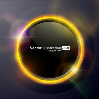 光圈背景矢量素材