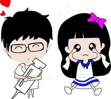 医生 小女孩图片