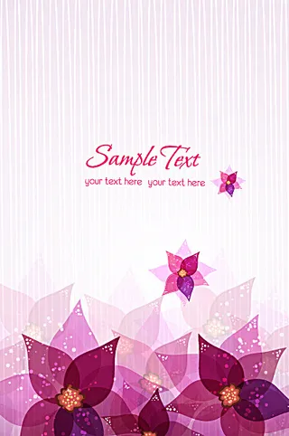 梦幻唯美的花朵背景素材