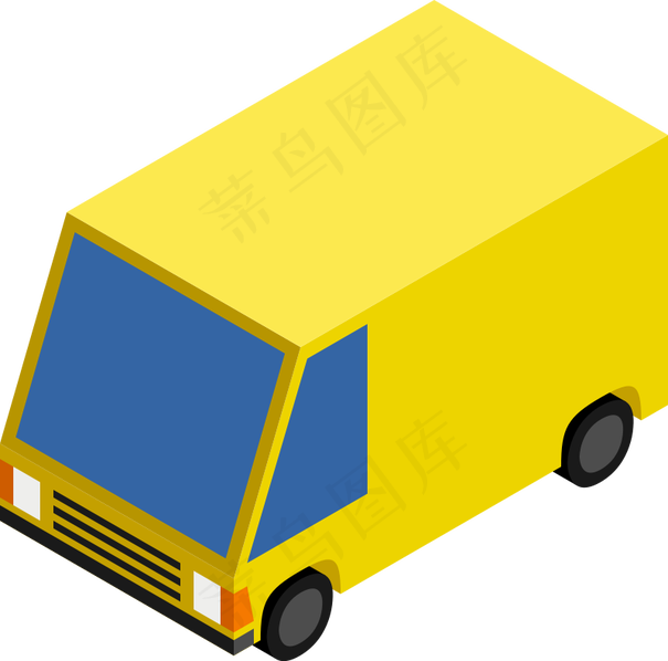 厘米 等长的黄色面包车