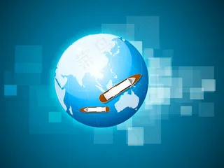 摘要全球信息旅游交通元素模板矢量图...