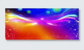 璀璨星空蓝色星空梦幻星空