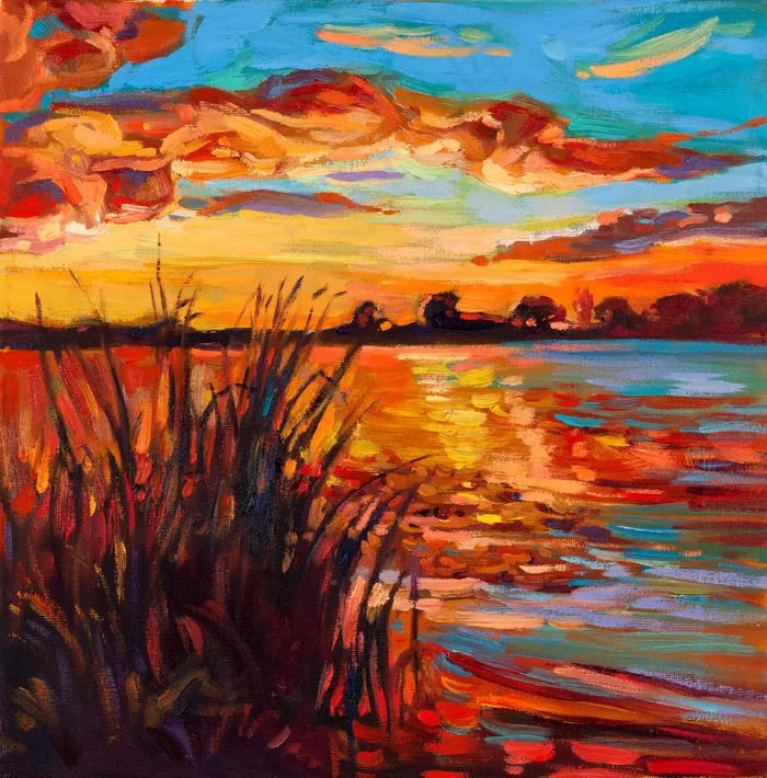 印象派风景油画