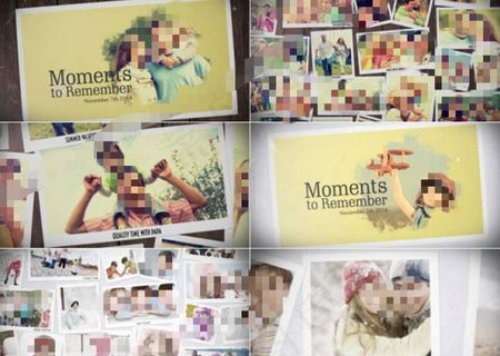 记忆瞬间相片墙AE图集模板