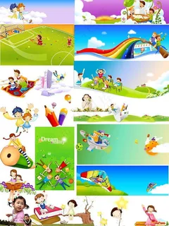 六一儿童节模板图片