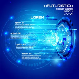 科幻风未来背景V1矢量图片