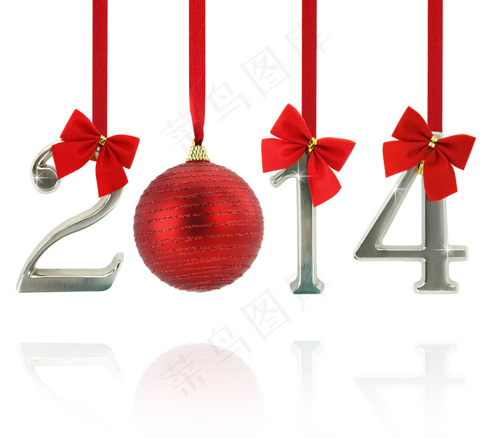 2014立体字与蝴蝶结