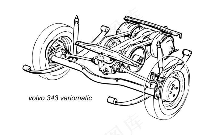 沃尔沃343皮带式变速悬挂
