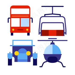 交通工具icon图标素材