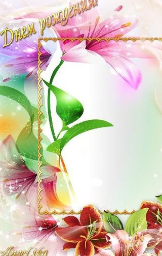 炫彩花纹相框图片