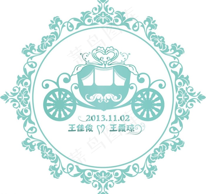 婚礼logo图片ai矢量模版下载