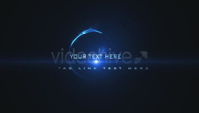 蓝色粒子震撼ae模板