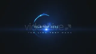 蓝色粒子震撼ae模板