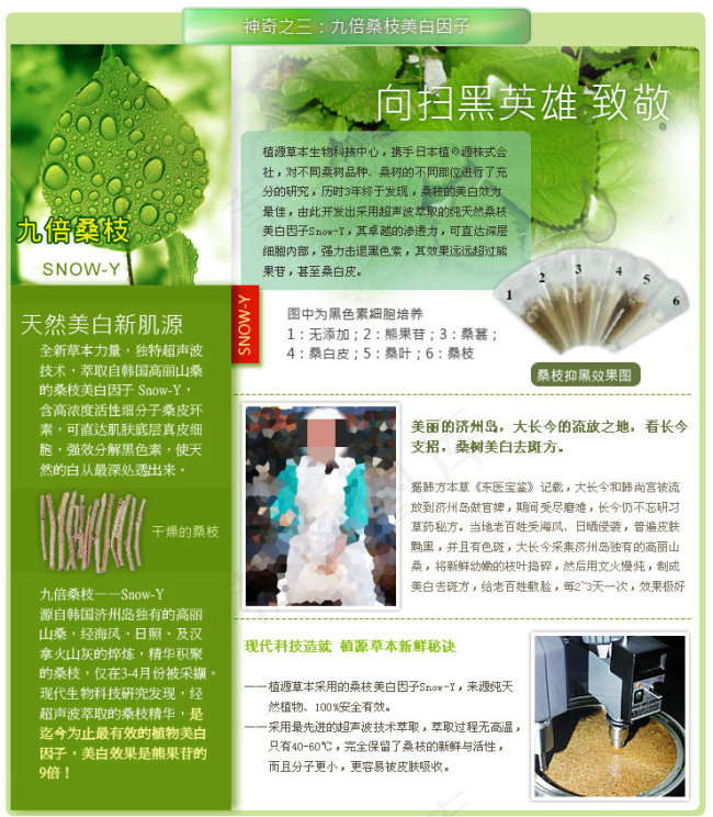 天然美白护肤化妆品淘宝首页模板