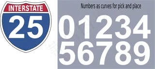 州际公路标志剪贴画