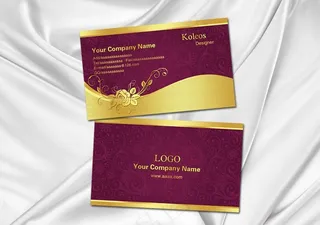 女性名片 质感名片图片