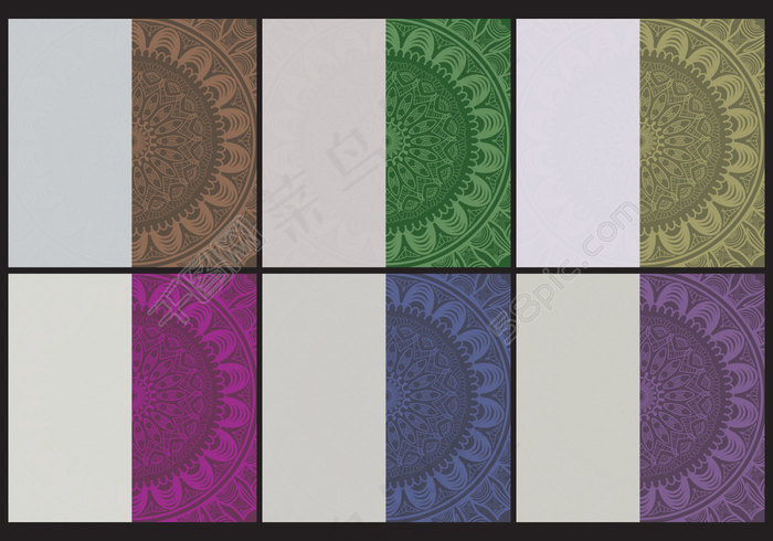 印度婚礼卡矢量