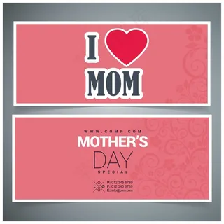 我爱妈妈的旗帜