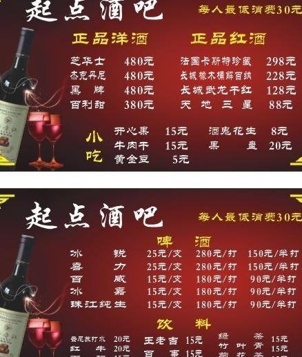 角花 红酒杯 红酒瓶 红色背景图片