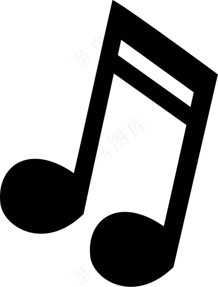 创意黑色音符免抠png透明图层素材