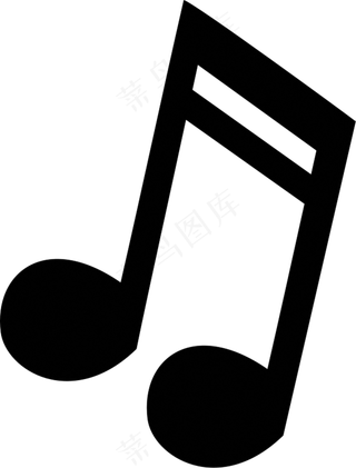 创意黑色音符免抠png透明图层素材