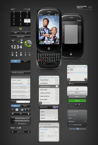 黑色手机网站设计