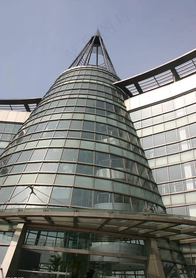 农业园区办公大楼一角图片