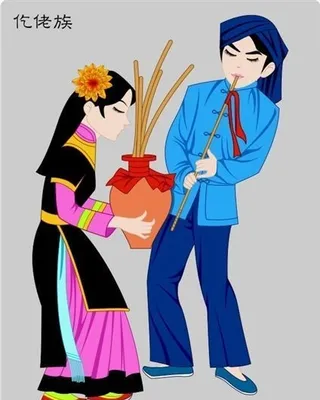 仡佬族 五十六个民族 中华传统 装饰 AI