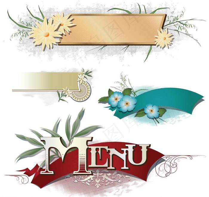 欧式复古横幅图片