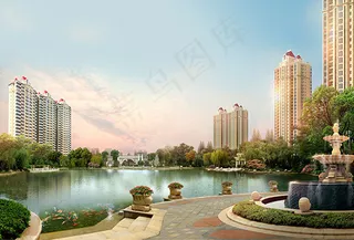 尊贵房产效果图PSD图片